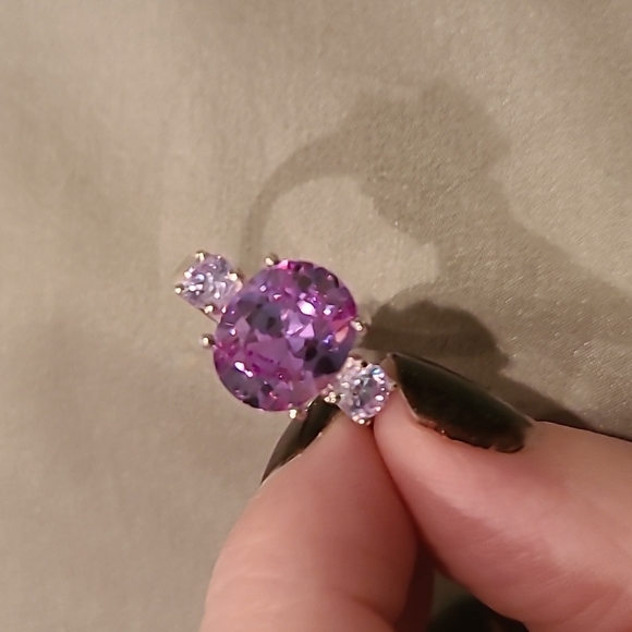 Cubic zirconia sterling silver ring - Picture 5 of 8